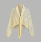 Butterly Long Sleeve Lace Blouse