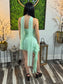 Sweet Pistachio Ruffle Mini Dress