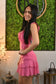 Noelia Sheer Ruffle Mini Dress