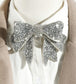 Rhinestone Bow Tie Brooch