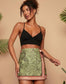 Tropical Print Boho Wrap Skirt