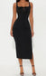 Baha Black Midi Dress