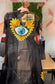 Colorful Evil Eye Organza Trench Coat