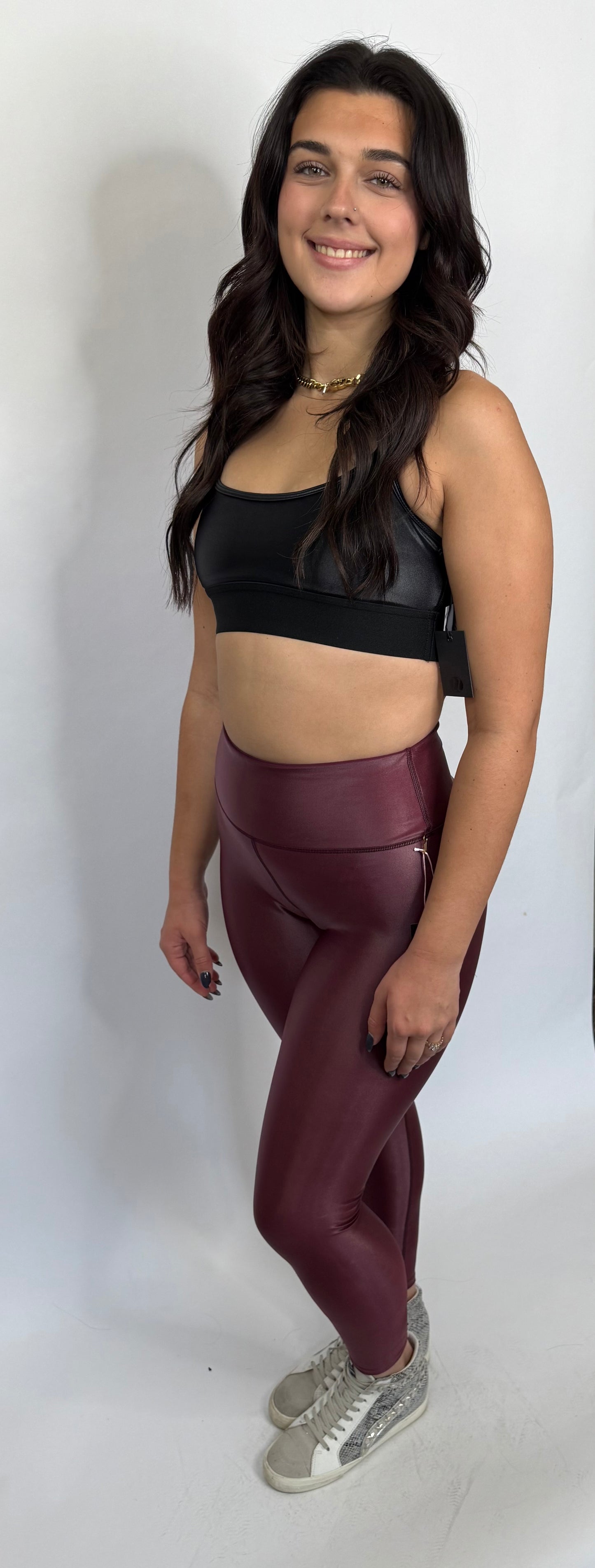 Cherry & Navy Legging