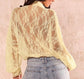 Butterly Long Sleeve Lace Blouse