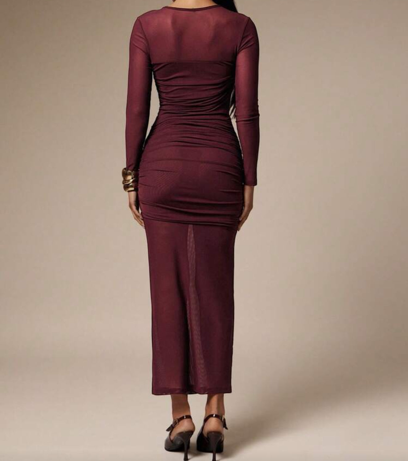 Sensy Long Sheer Dress