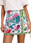 Tropical Style Tie Wrap Skirt