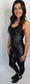 Vex Gloss Black Jumpsuit