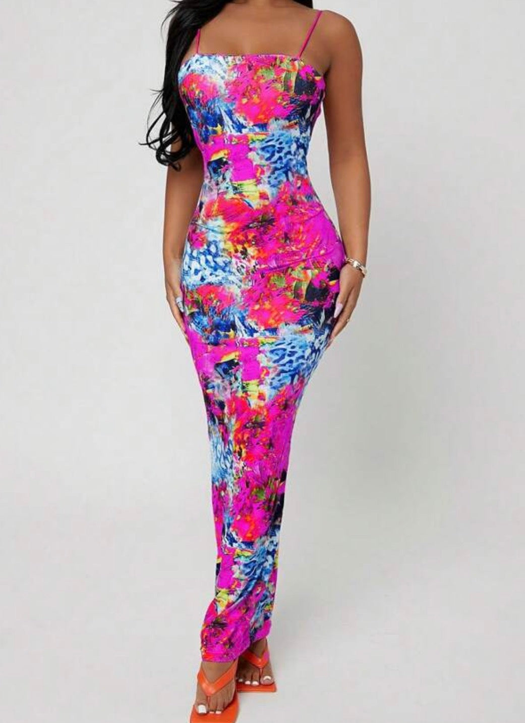 Sensational Summer Prints Long Tube Dress