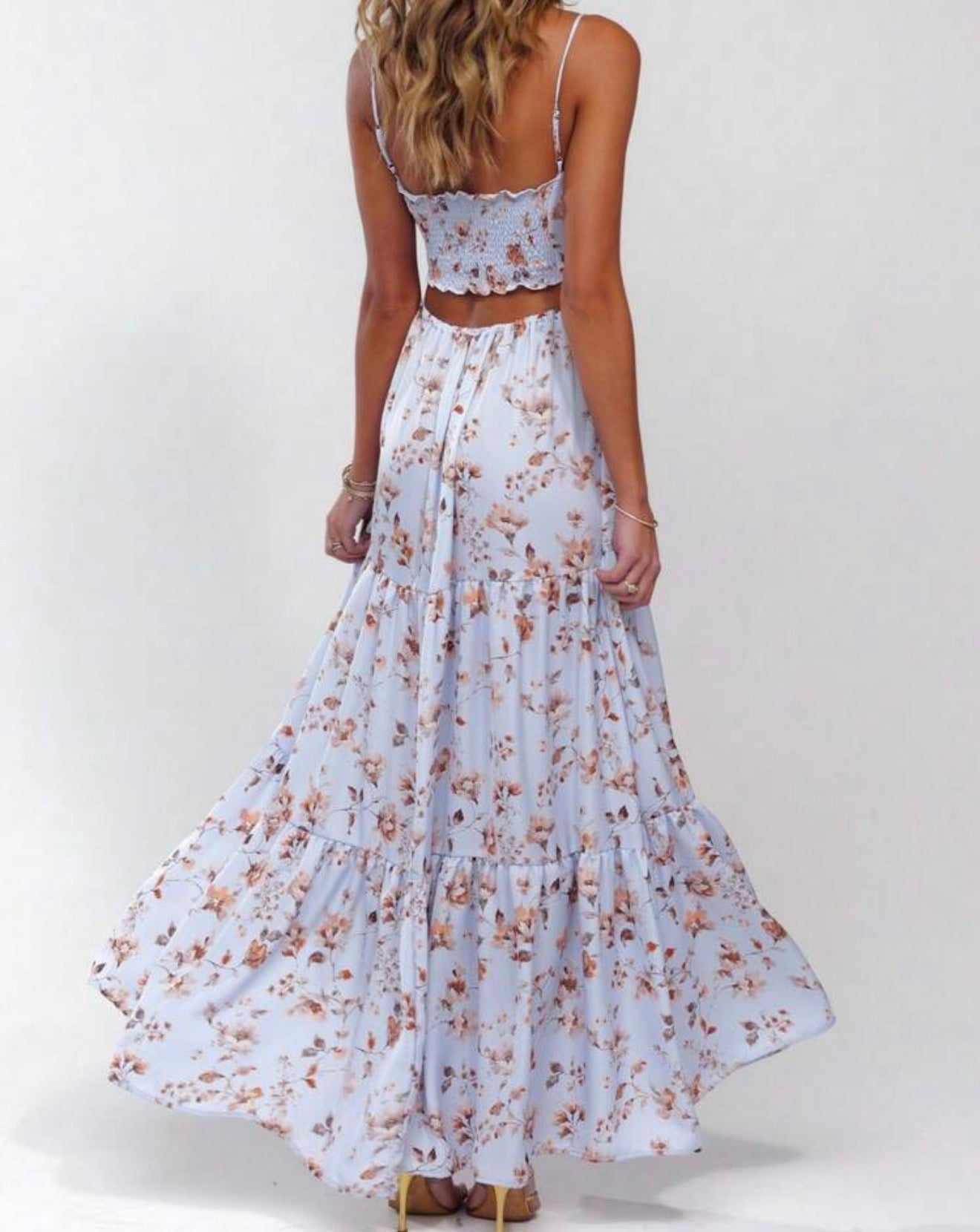 Letty Long Ruffle Dress