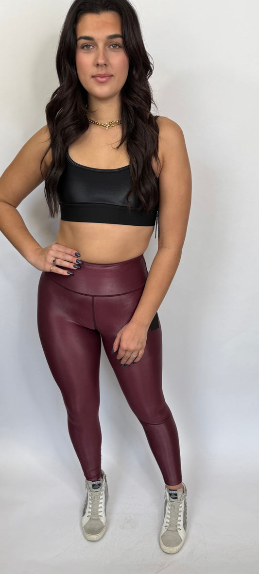 Cherry & Navy Legging