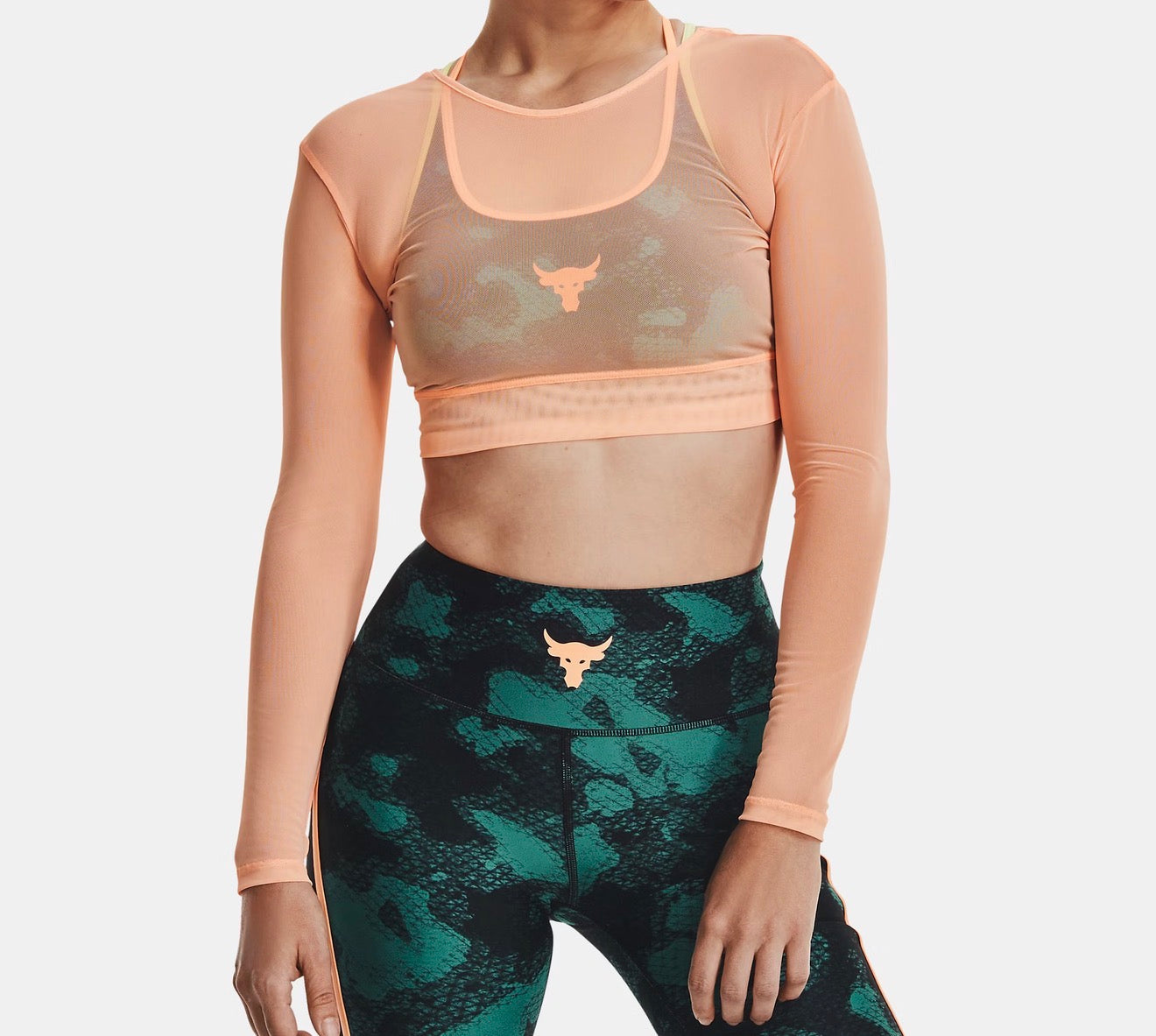 UA Project Rock Sheer Crop Top