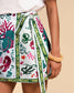 Tropical Style Tie Wrap Skirt