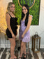 Black Flower Lace Mini Dress