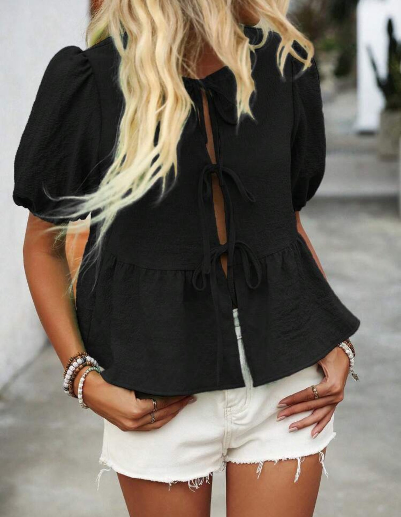 Lizbett Front Tie Blouse