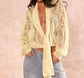 Butterly Long Sleeve Lace Blouse