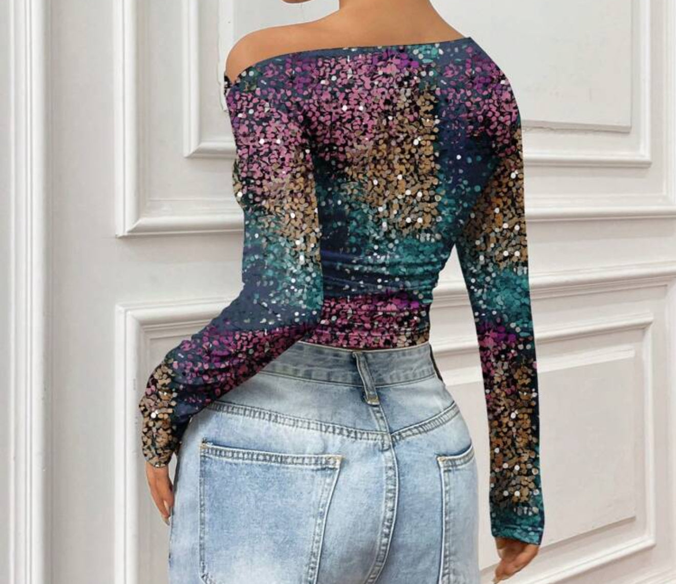 Sasha Long Sleeve Off Shoulder Top