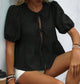 Lizbett Front Tie Blouse