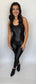 Vex Gloss Black Jumpsuit