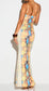 Cobra Goddess Bodycon Long Dress