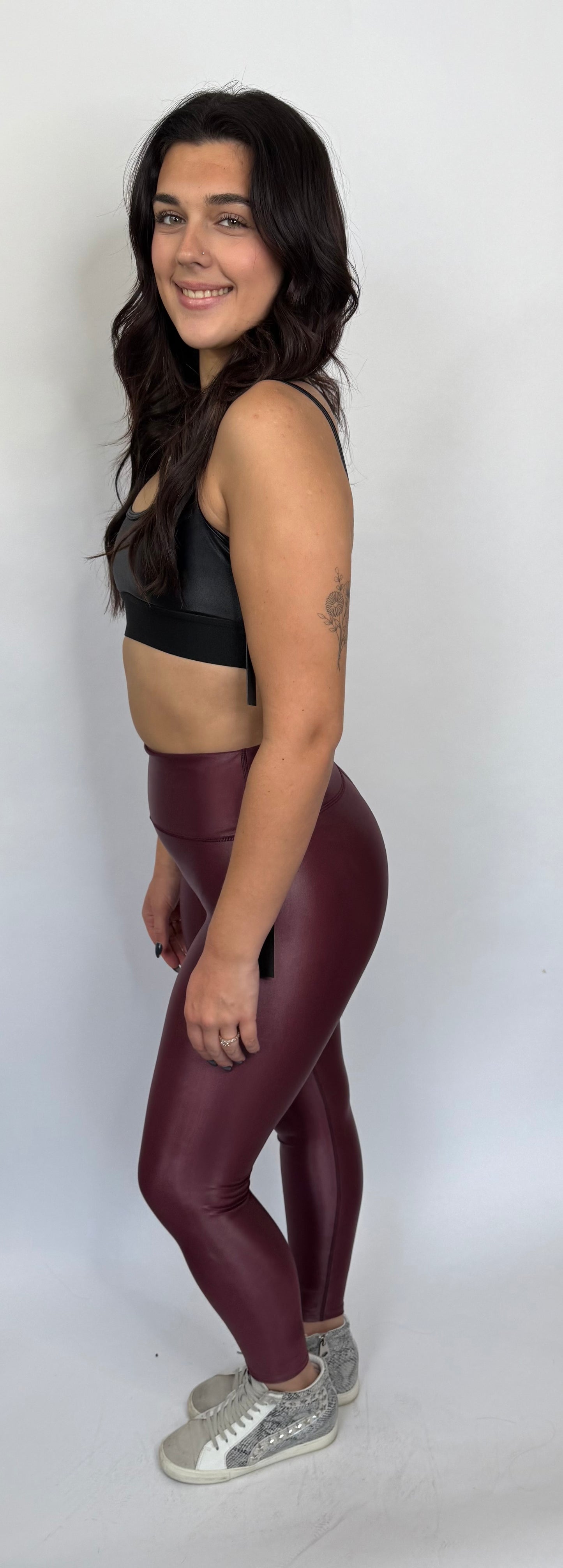 Cherry & Navy Legging