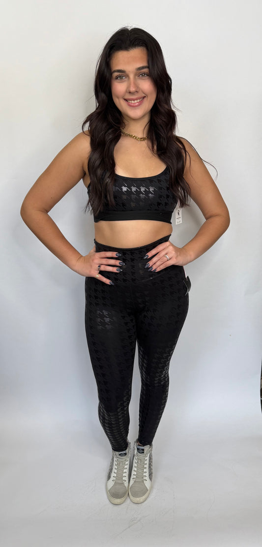 Artsy Black Liquid Sports Top