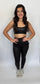 Artsy Black Liquid Sports Top