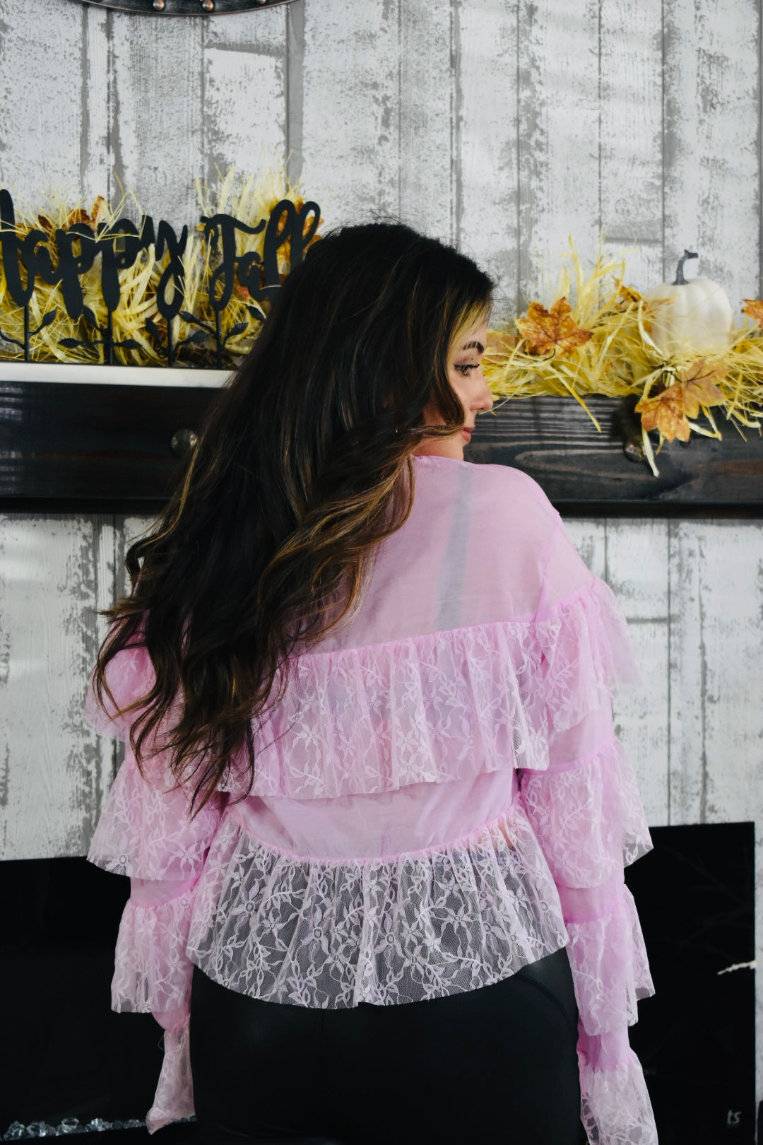 Boho Angel Ruffle Lace Long Sleeve Blouse