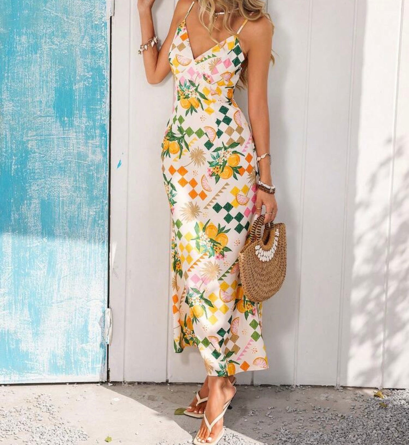 Italia Girly Long Linen Dress