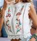 Cammy Flower Embroidered Top