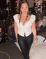 White Extravagance Corset Top