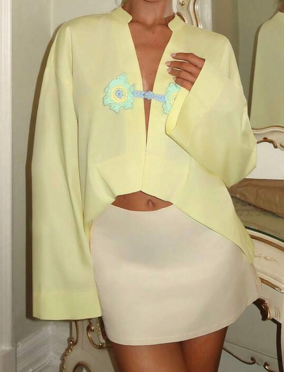 Warm Butterfly Cami Long Sleeve Top