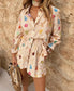 Stylish Foil Blouse and Shorts Set