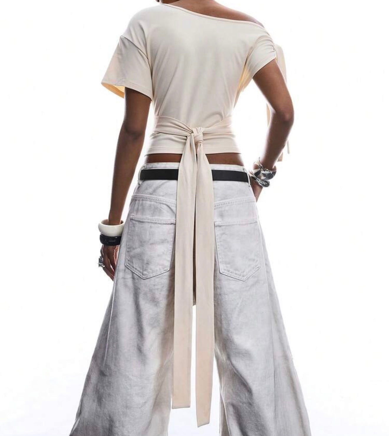 No Rules Assymetrical Short Sleeve Top