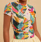 Summer Calling Short Sleeve Mesh Top