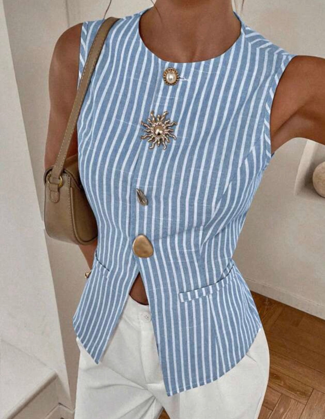 Ariella Fitted Sleeveless Top