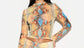 Wild Snake Mesh Sheer Top