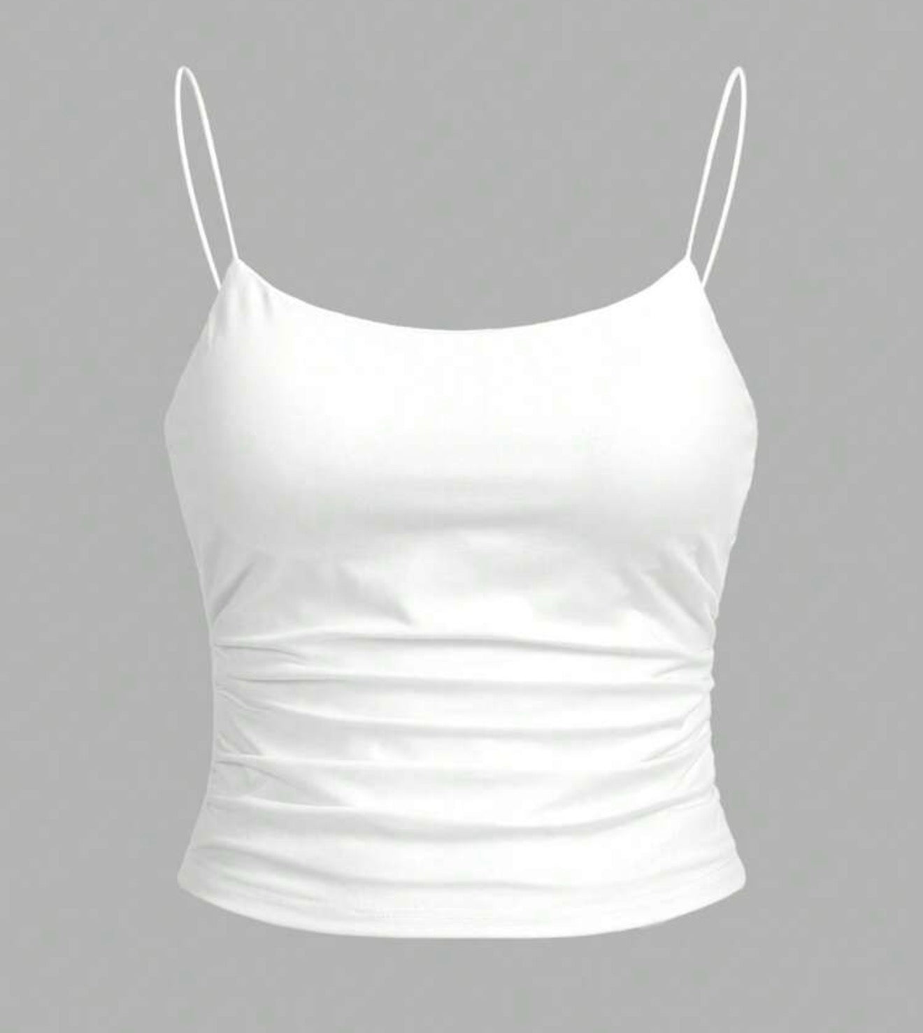 Bodycon Ruched Spaguetti Top