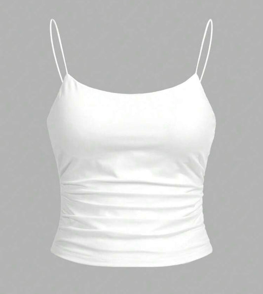 Bodycon Ruched Spaguetti Top