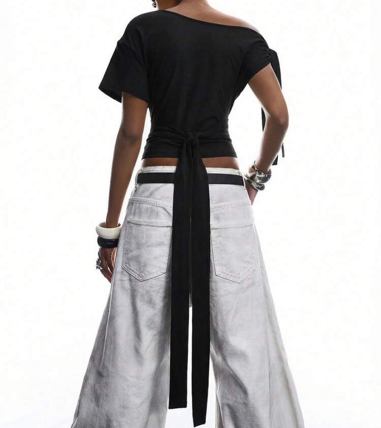 No Rules Assymetrical Short Sleeve Top