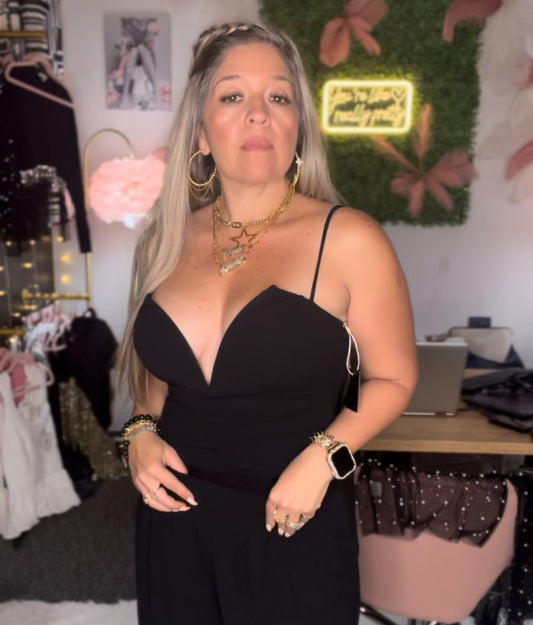 Nuria Black Bodysuit