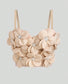 Eloisa Elegant 3D Flower Crop Top