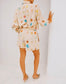 Stylish Foil Blouse and Shorts Set