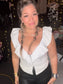 White Extravagance Corset Top