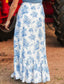 Cassia Ruffle Long Skirt