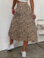 Vany Animal Print Long Skirt
