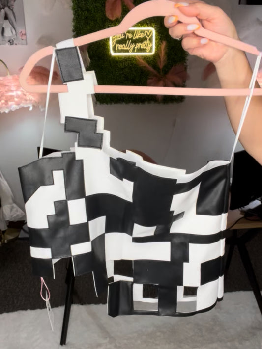 Minecraft Assymetric One Shoulder Top