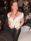 White Extravagance Corset Top