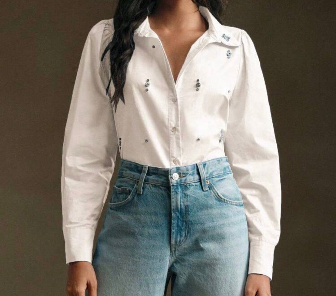 Jewel Elegance Embellished Blouse