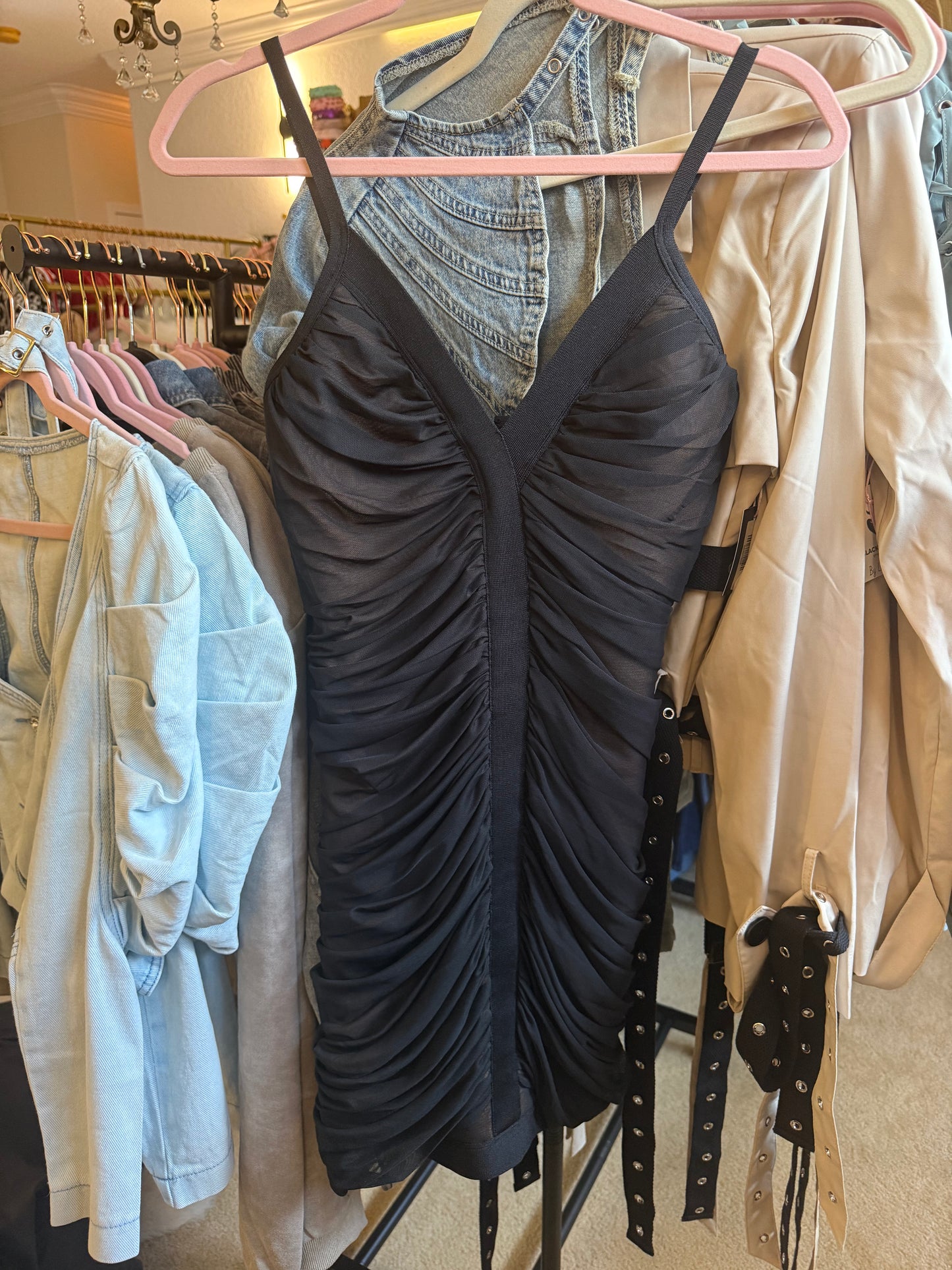 Andri Ruched Mini Dress